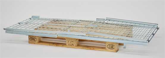 Réhausse pliante grillagée - 800x1200 - RFMETAL/G8 - Industries automobiles, mécaniques, textiles, préparations de commande_1