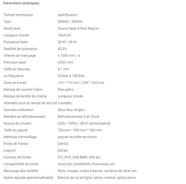 SFM20 - Marquage laser portable Sunic - Puissance 20W, système de balayage galvo rapide_1