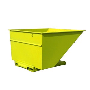 Benne basculante 300 litres - pour chariot élévateur - sécurité et robustesse_1