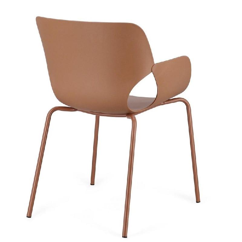 Chaise avec accoudoir Lennox caramel 57 x 59 x 82 cm - par 4_1