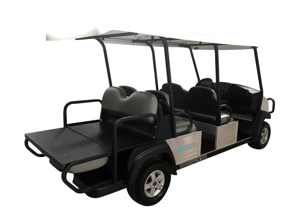 Voiturette électrique éco-responsable, 6 places à banquette rabattable_2