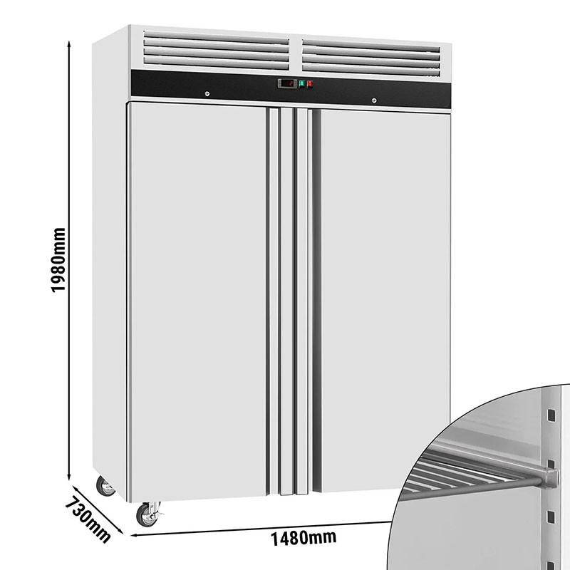 Armoire réfrigérée positive inox 2 portes - 864 L | GGM_1