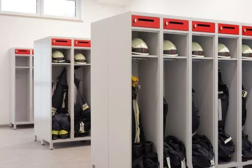 Vestiaire pompier COMFORT avec casiers sécurisés - 100 cm de largeur_1