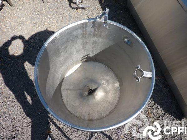 Bac de lancement 450 L - fermé - 1640 mm HT, 840 mm Diam, 64 kg_1