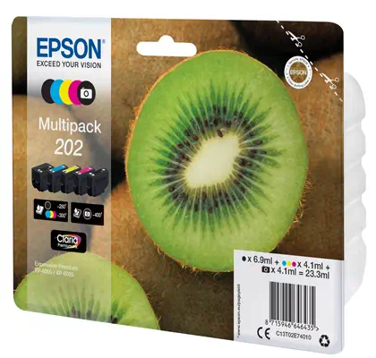 Epson Kiwi Multipack 5-colours 202 Claria Premium Ink_1