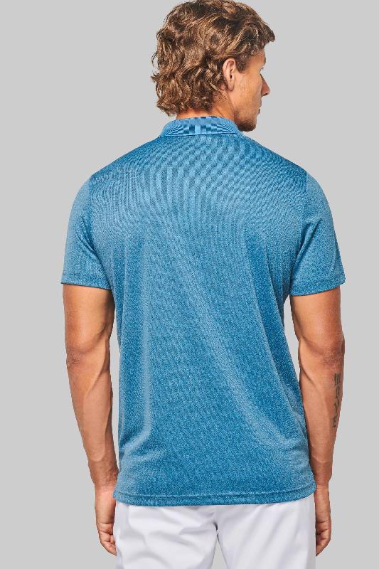 Polo chiné manches courtes - Réf: PA496 - 100% polyester, ultra résistant et respirant - Marque PROACT_1