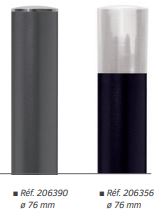 Potelet fixe avec pommeaux PROVINCE - Hauteur 1180 mm - Tube acier ø 76 ou 114 mm - Collection Province_1