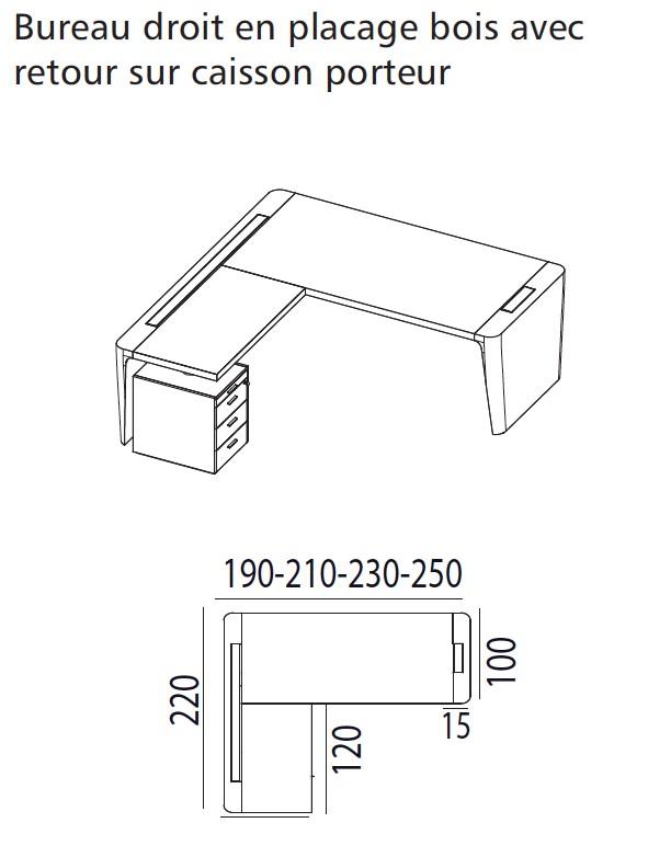 Bureau d'angle X10- Officity - Gauche, Oui, Orme gris, 250 x 220 cm_1