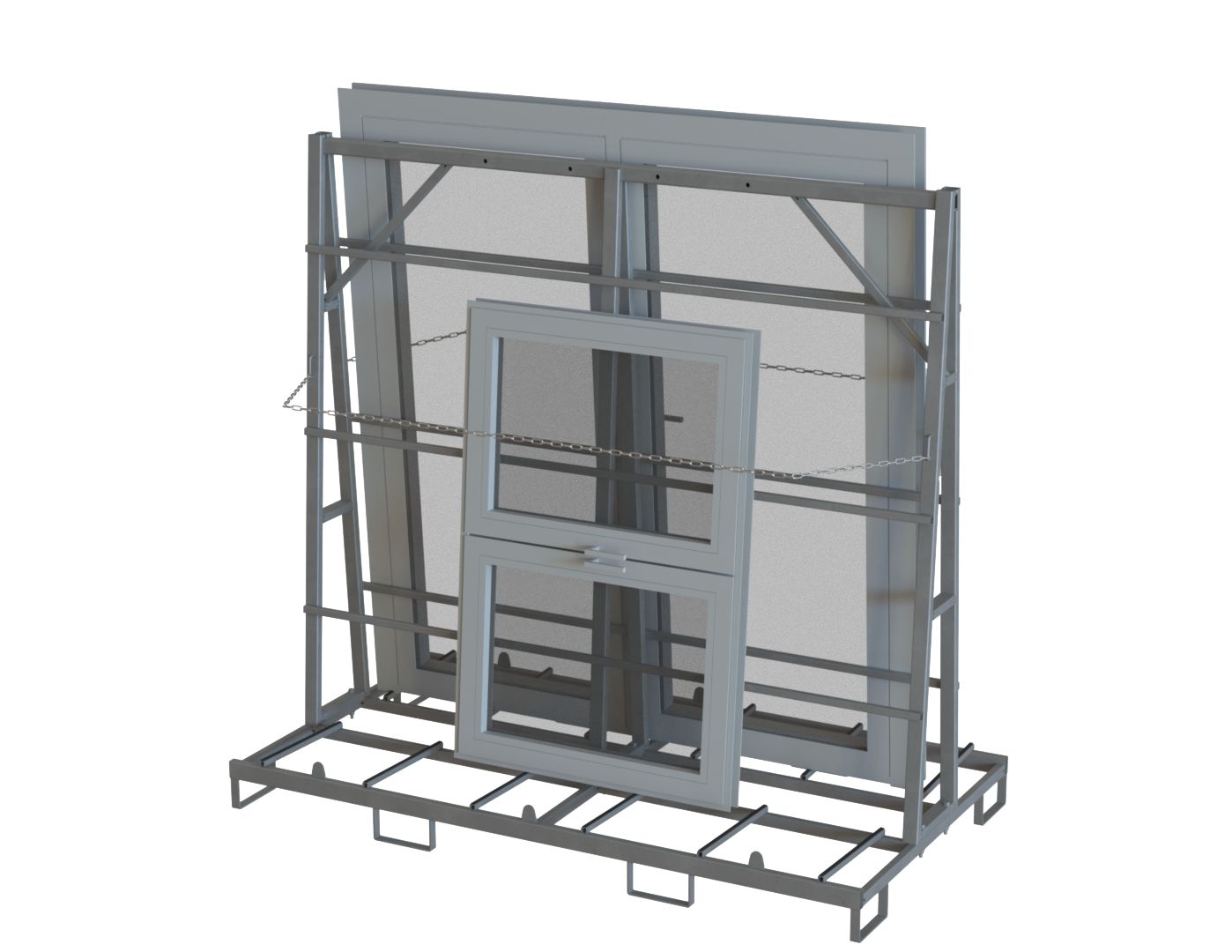 Chevalet de manutention robuste et 100% recyclable pour Huisserie et fenêtres_1