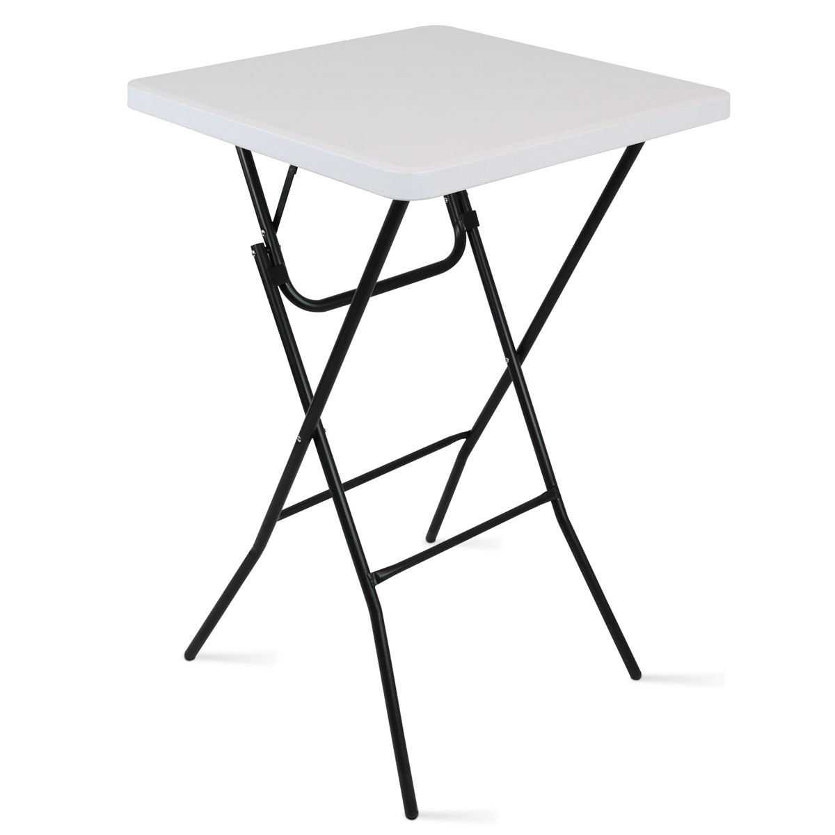 Housse de mange-debout carré noire - 70x70x80 cm - Élasthanne et polyester - Usage professionnel_1