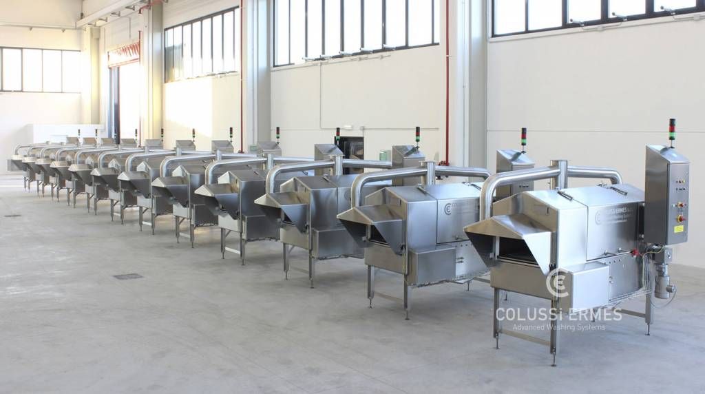 Sanitisation saucissons - laveuses industrielles alimentaires sur mesure - Colussi Ermes_1