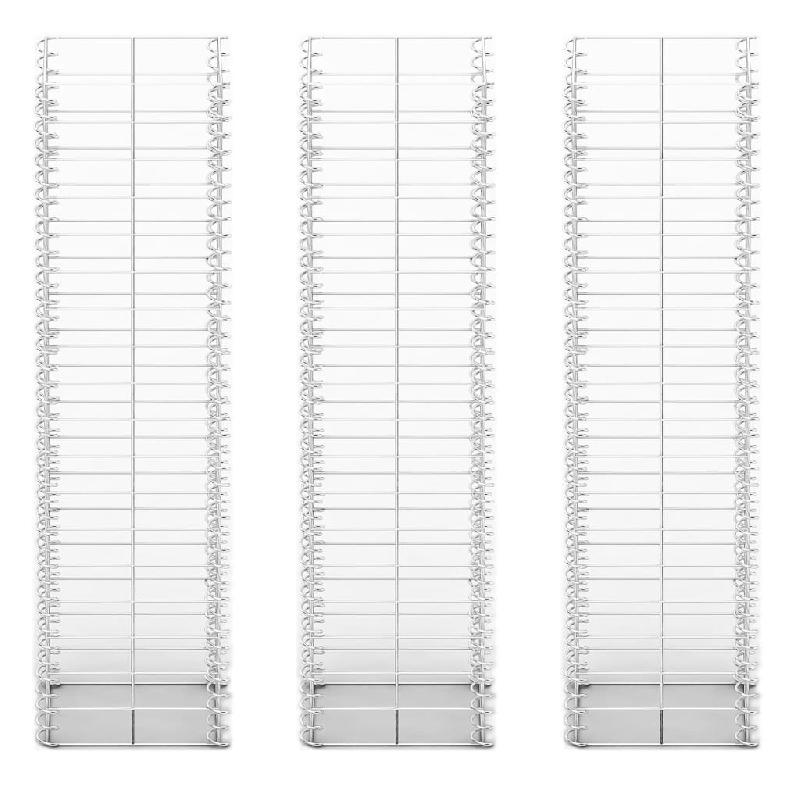 Vidaxl jeu de panier de gabion 3 pcs fil galvanisé 25 x 25 x 100 cm 141045_1