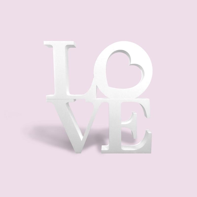 Love en polystyrène - Polystyrène Blanc (Fabrication en 5 jours ouvrés + Livraison)_1