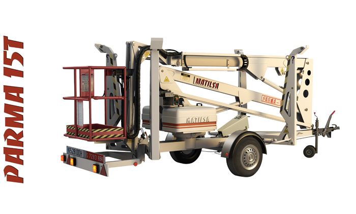 Nacelle tractable parma15t - matilsa - hauteur de travail 15 m_1