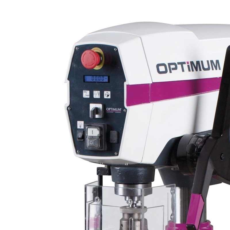 Perceuse d'établi Optimum DP26-T (230 V) - Haute qualité, colonne robuste et accessoires inclus_1