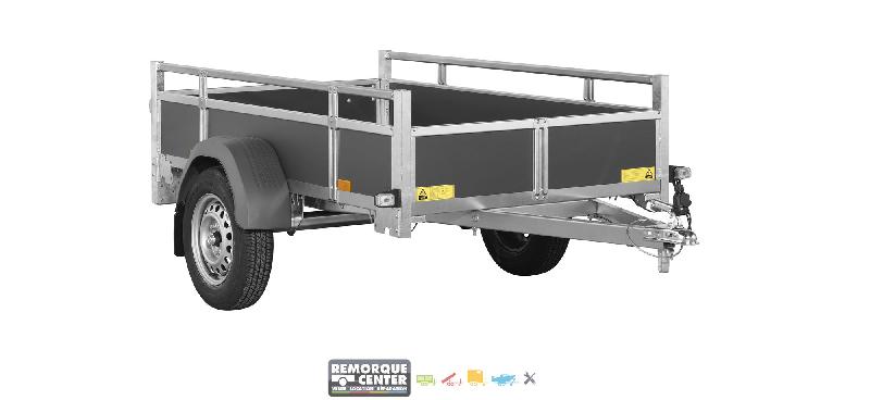 Remorque bagagère en bois - WOODY BT75 - PTAC 750 Kg - 1 essieu - 206 x 114 cm - Saris_1