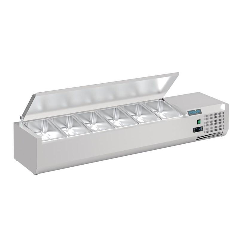 Saladette à poser avec couvercle Série G 6x GN 1/4 DA680 Polar_1