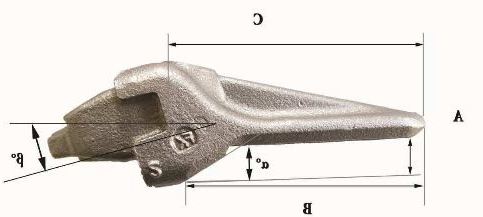 Dents de godet Fastkey FK2 1025 - 3.20 kg - Dimensions 25x143x138 mm_1