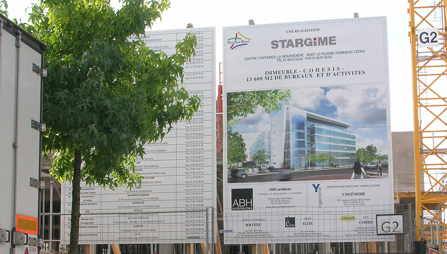 Panneau de chantier sur mesure - Sécurité des travailleurs et passants - Conception personnalisée PANO Nice_1