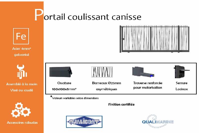 Portail coulissant canisse - 3000 / 2500_1