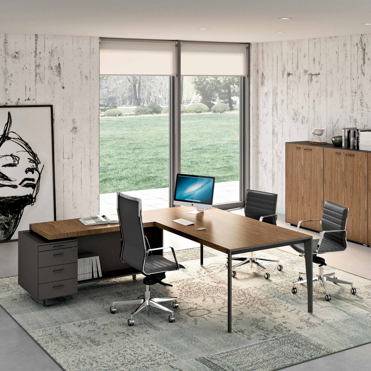 X9 - Bureaux de direction Quadrifoglio - design minimaliste avec finitions de qualité_1