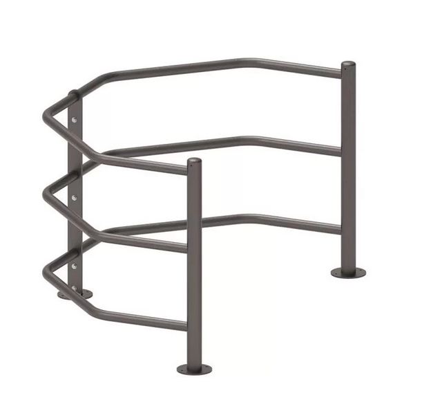 Barrière sélective fixe - dimensions 1926x1200x1090 mm - structure acier - pieds en tube acier ø 76 mm_1