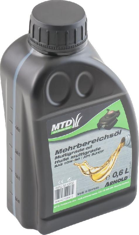 Huile moteur multigrade SAE 10W-30 - Pour moteurs 4 temps des petites machines - Contenance 0,6 L_1