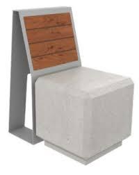 Banc Roura - Béton Compact HPL et Métal - 1 ou 2 Places - Design Élégant et Durable_1