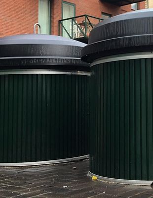 Conteneur à déchets semi-enterré - Z.BIN  polyéthylène  ( de  100ml à 5 m3)_1