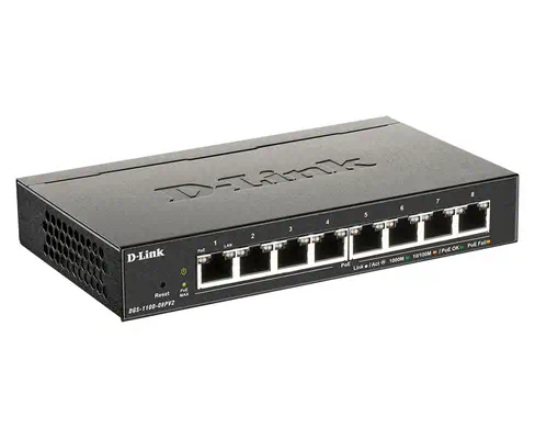 D-Link DGS-1100-08PV2 Géré L2/L3 Gigabit Ethernet (10/100/1000) Connexion Ethernet, supportant l'ali_1