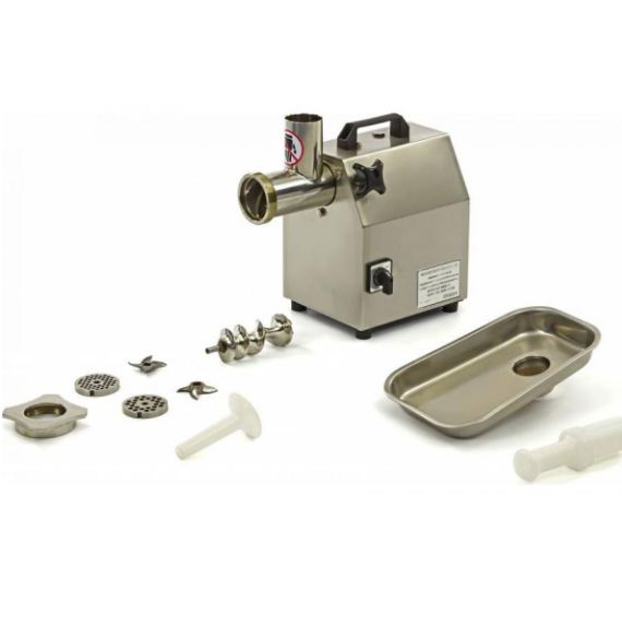 Hachoir à viande professionnel puissant - Acier inoxydable - Capacité jusqu'à 120 kg/heure - RÉF. MXM03-ET_1