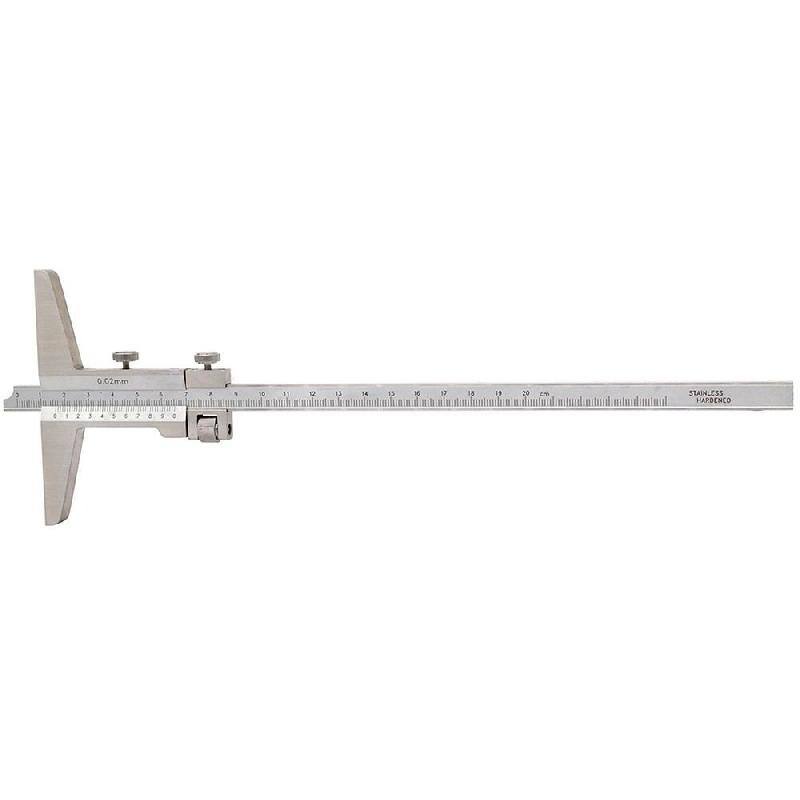 Jauge de profondeur mécanique en inox - haute qualité - lecture au 0,02 mm - 300 mm_1