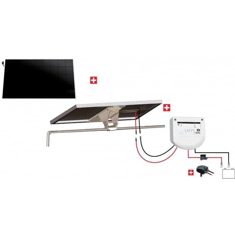 Kit solaire bateau 200W 12V inclinable Back Contact - Rendement 20,6% - Fabrication française - Uniteck_1