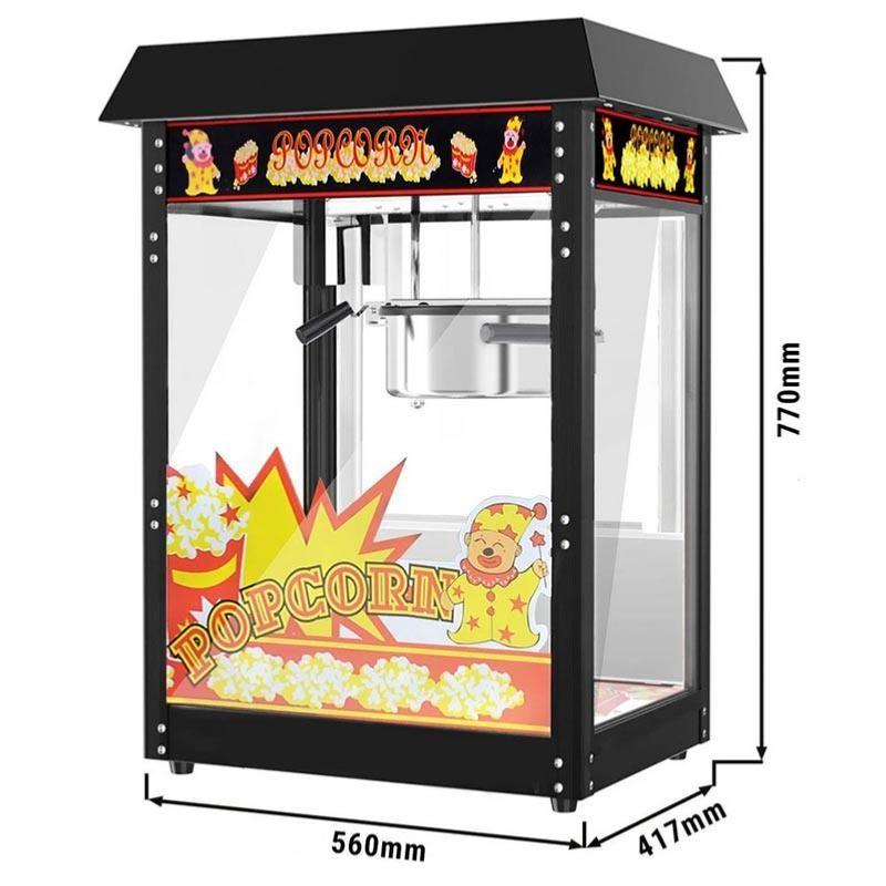 Machine à pop-corn professionnelle 1500 W 8 OZ 5 kg/h - Noire_1