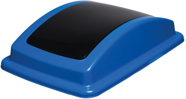 Couvercle basculant pour bac de tri 40L - 3 coloris (noir, bleu, jaune) - Polypropylène 70% recyclé pour version noire_1