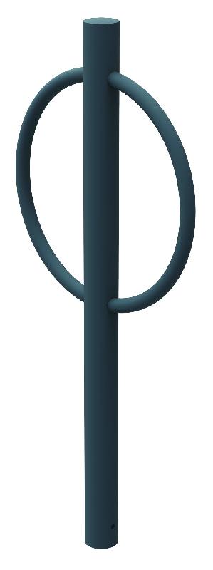 Appui-vélos CYCLO TENOR à sceller cintré en acier -RAL 7016 Anthracite_1