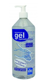 Gel hydroalcoolique pour la desinfection des mains king flacon pompe de 1l_1
