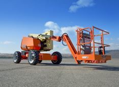 Nacelle élévatrice articulée - Loutz Chariots Élévateurs - performances sur terrains variés avec essieu oscillant et ATC_1