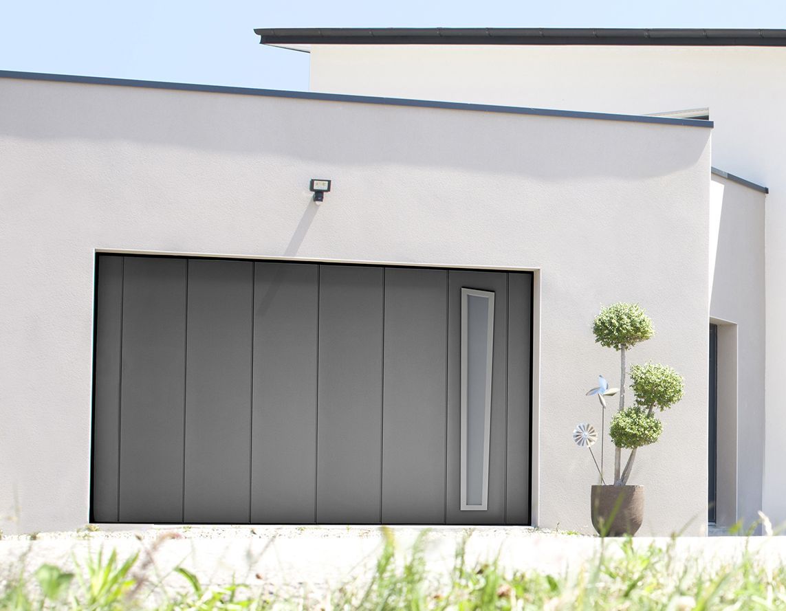 Porte de garage coulissante latérale - Aluminium ou PVC - Sur mesure - SCA Habitat_1