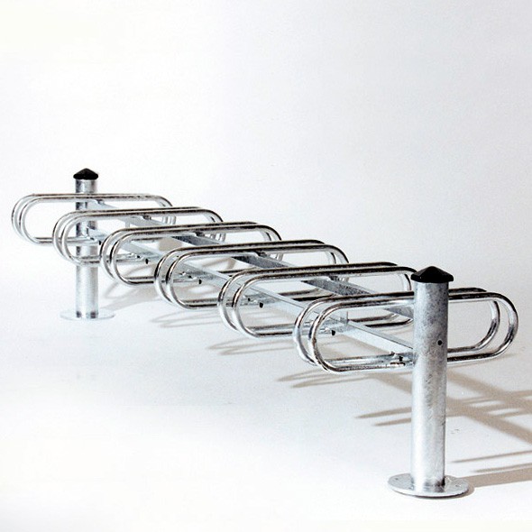 Support cycles Déco 6 places double face - acier galvanisé - extensible - Mercure - réf 8207023_1