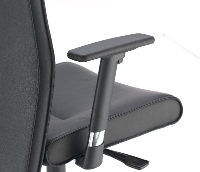 Fauteuil de Direction cuir Foster - Sokoa - cuir noir_1