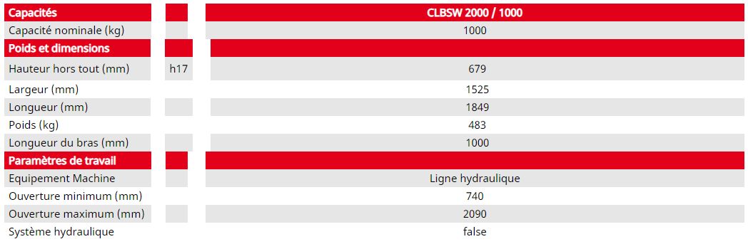 Pince à balles carrées enrubannées - manitou - poids : 483 kg_1
