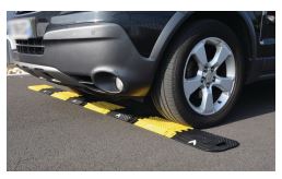 Ralentisseur temporaire de chantier pliable - polyuréthane - 25 mm - 30 km/h - 20 tonnes par essieu_1