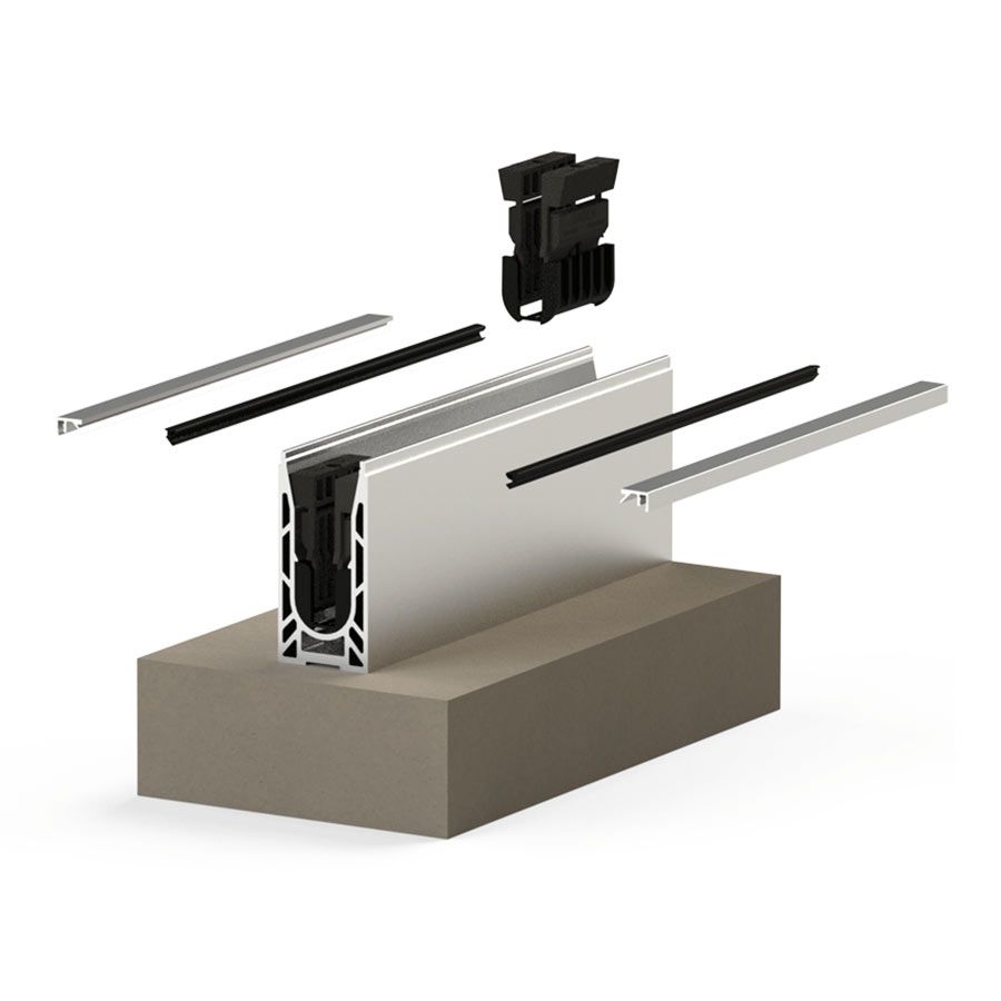 0080rail50 - garde-corps en verre à fixation au sol - Sadev_1