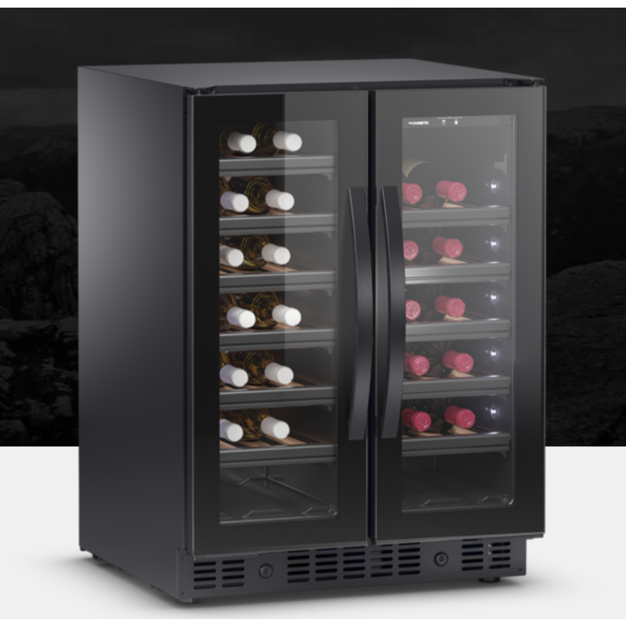 Cave à vin à double zone - porte vitrée - 40 bouteilles - dometic waeco - e40fgd_1