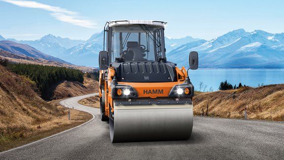 Hd+ 120 vo rouleau compresseur tandem - hamm - poids 12740 kg_1