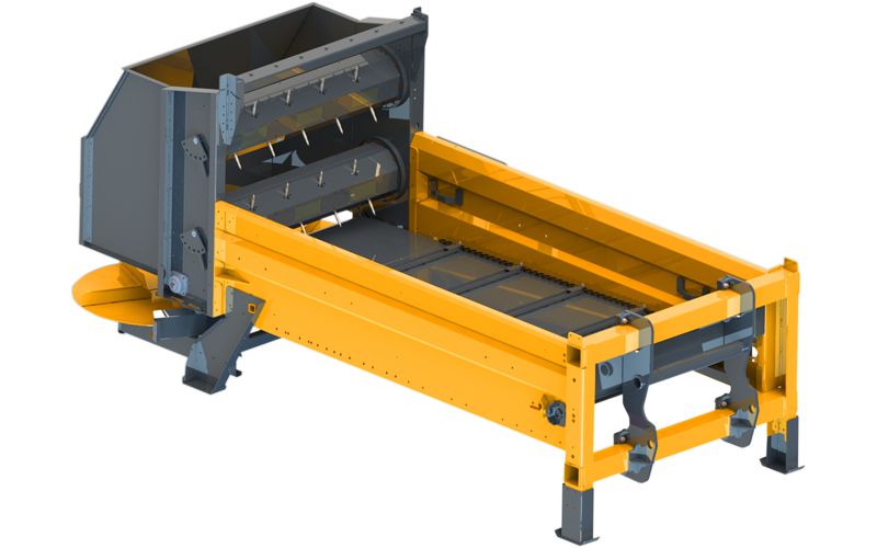 Pailleuse avec démêleurs à doigts rétractables et disques de paillage caissonnés