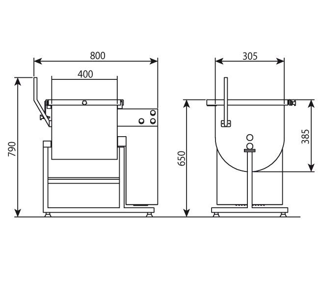 C/E MM30 - Mélangeur professionnel pour viandes - Minerva Omega - 55 kg - Acier inox_1
