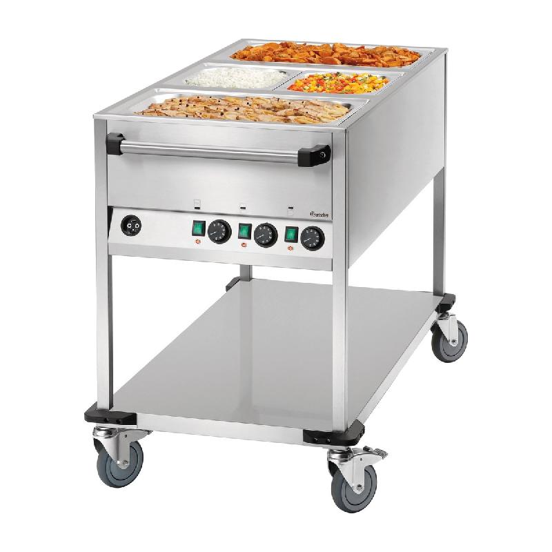 Chariot bain-marie WB3110 - 3 x GN  1/1 - Avec robinet de vidange | Bartscher_1