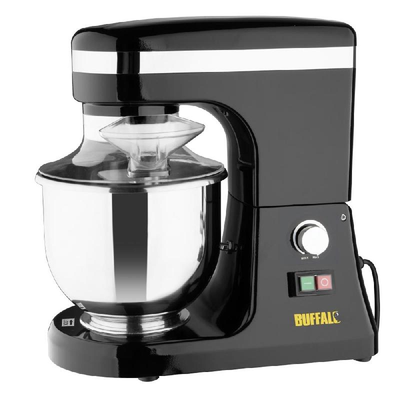 Mixeur planétaire - 5 L - jusqu'à 1,6 kg de pâte - noir | Buffalo - HT993_1